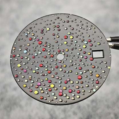 NH35 Dial 28.5mm Watch Faces with Single Calendar Date Starry Sky Gemstone Surface Modification Accessories for NH35 Movement