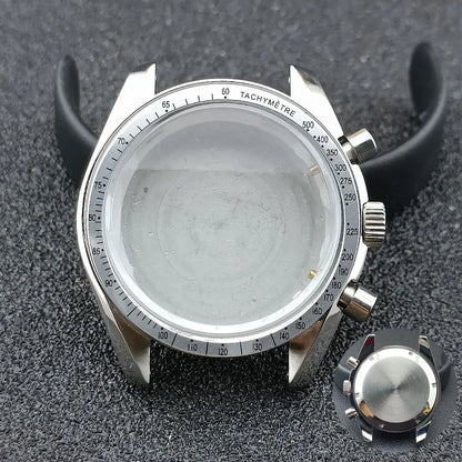 39.7mm watches metal case FIT VK63 movement case watch accessories watch parts Fits 20mm strap Watch Box