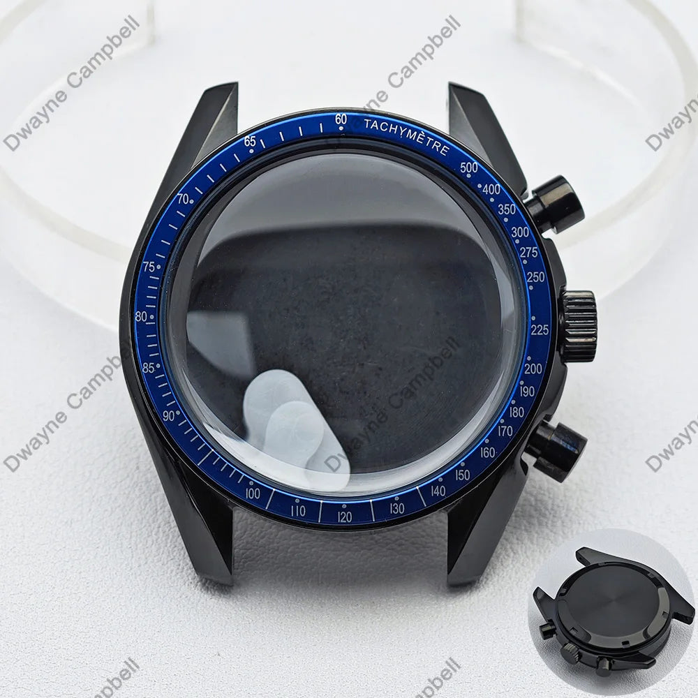 39.7mm Men's watches metal case FIT VK63 movement case watch accessories watch parts Fits 20mm strap Watch Box