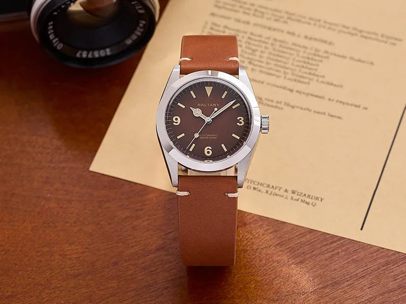 Baltany 36MM 1963 Explorer Watch Man S4066 Sapphire 200M Waterproof Stainless Steel Bracelect Vintage NH38 Auto Dress Watches