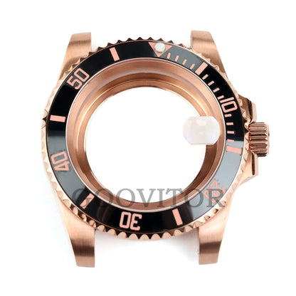 NH35 Watch Case 40mm For GMT YACHT-MASTER Seiko NH34/NH35/NH36/NH38 Movement Rose Gold Jubilee Bracelet Submariner NH35 Case
