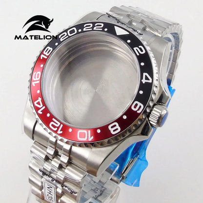 Matelion 200M Diving Case 40mm Fit NH35 NH36 NH34 GMT ETA 2824 PT5000 Watch Case Jubilee Bracelet Sapphire Glass Slide Buckle