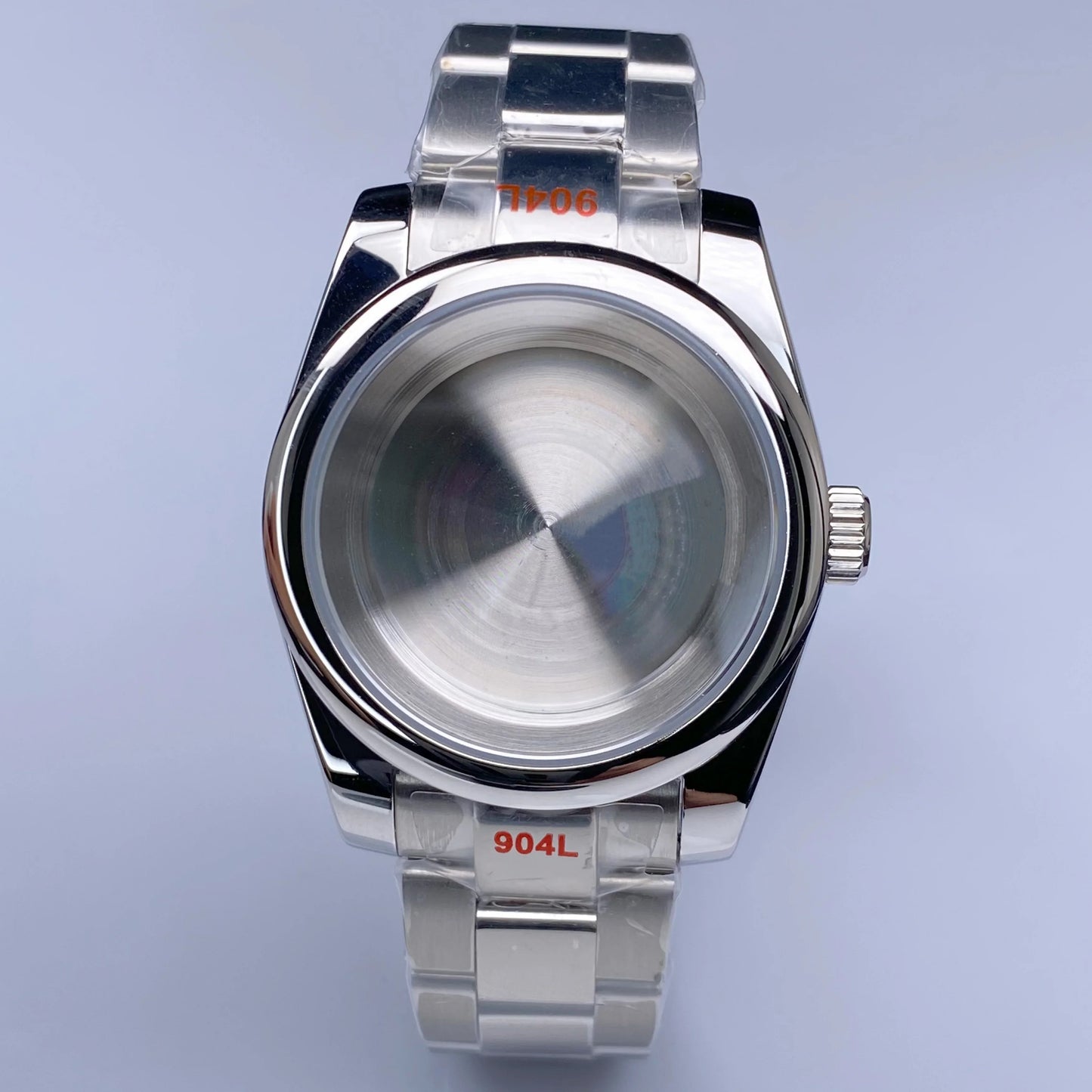 Fluted NH35 watch case Oyster 36/39mm High Quality Sliver Stainless Steel Sapphire Glass fit NH34 NH35 NH36 Movement Accessories Watch case