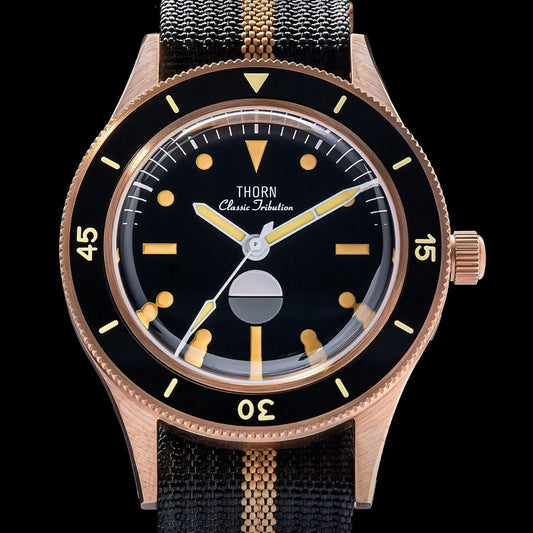 Bronze NH35 Movt 50 fathoms watch THORN SHY039 40mm EU Sapphire 20Bar