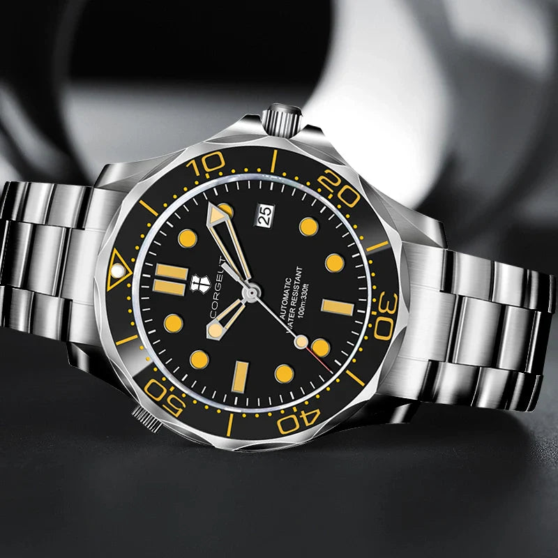 CORGEUT 2023 Seamaster 40mm NH35 Automatic 5bar Sapphire Diver Ceramic Bezel