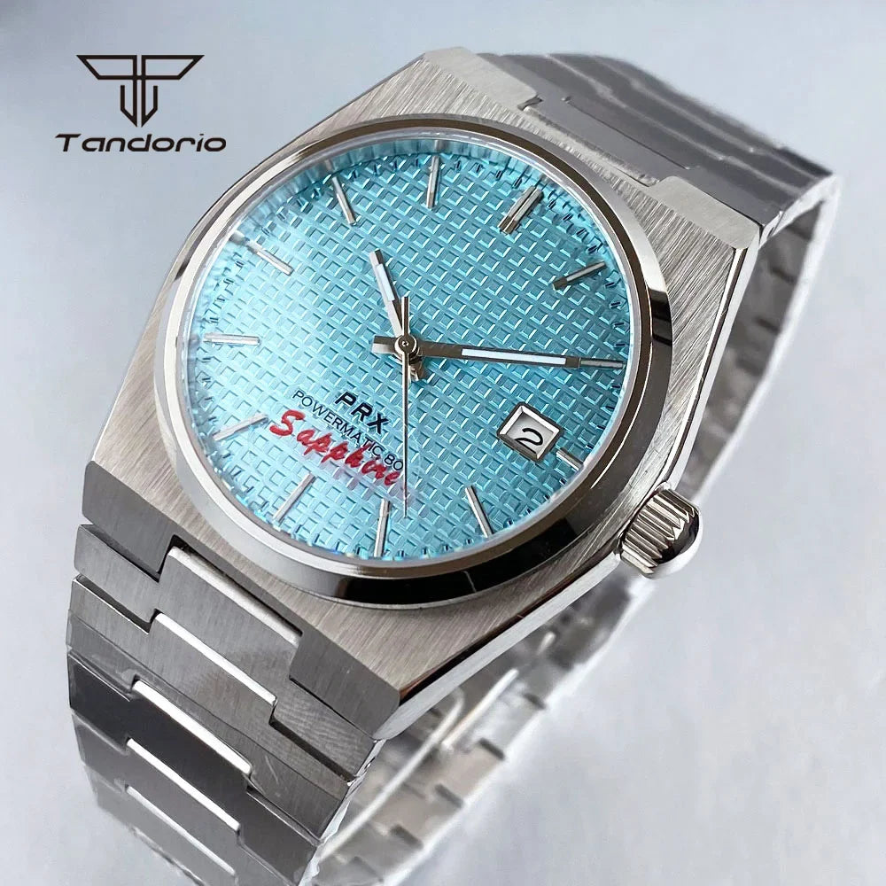 Tandorio PRX Watch TD305 Sapphire 40mm NH35 Automatic 10Bar Dress Watch