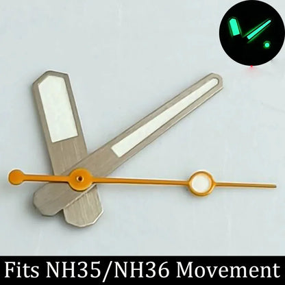 high-quality Watch accessories watch pointer NH series 35 NH36 hands green  luminous suitable for N H35/ NH36 movement