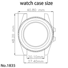40mm Watch Case Ceramic C3 Bezel For Seiko NH35 NH36 NH34 nh70 Miyota8215 Eta2824 28.5mm Dial With Sapphire Crystal Waterproof