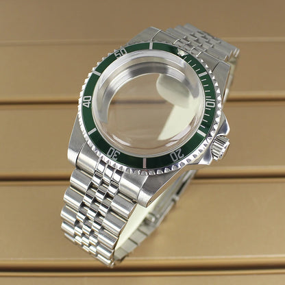 38mm Vintage Diving Watch Case Dome Acrylic Glass For Seiko NH35 NH36 NH38 NH34 Automatic Movement 28.5mm Dial Retro Submariner