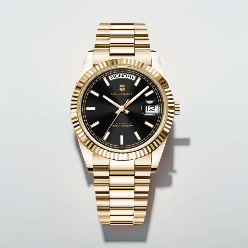 COTGEUT Day-Date 36mm  CG2029 Seagull ST1644 Automatic Sapphire 5Bar DD36 Watch