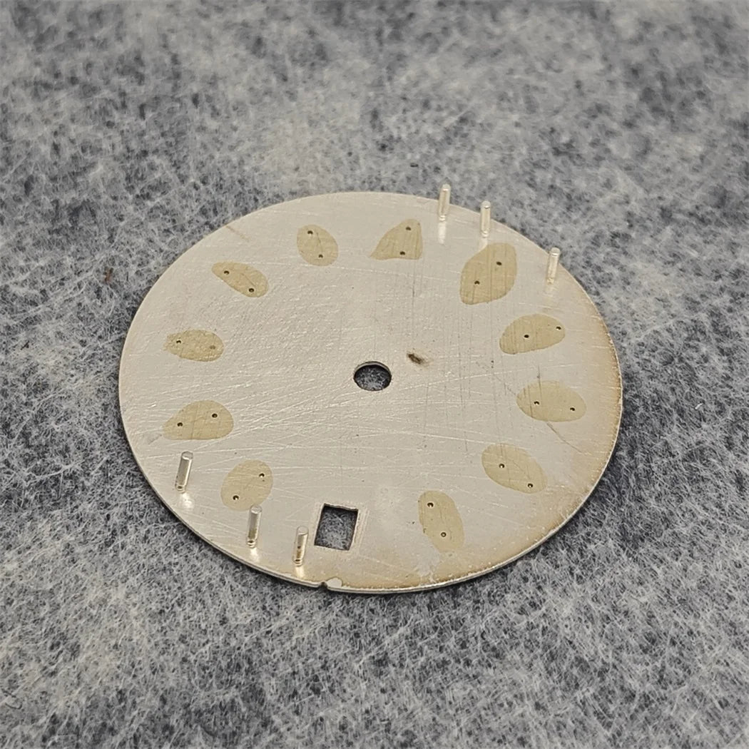 28.5mm leaf Watch Dial Blue Green Luminous for NH35/NH35A/4R/7S Movement 28.5mm Watch Faces Watch Accessories Replacement Parts