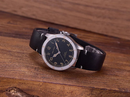 Baltany 38MM Military Watch Men  S2076 NH38 Automation Stainless Steels 100m Waterproof Vintage Khaki Aviation Homage Watch