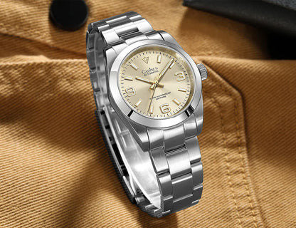 Cadisen C8213 Oyster Watch 36MM NH35 AR Sapphire BGW9 Lume 100M Waterproof