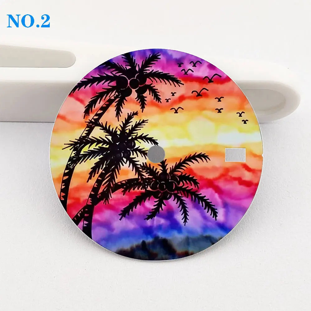 Watch dial 28.5mm dial NH35 dial creative color-printed series dial is suitable for NH35/36 movement watch accessories