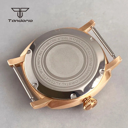 Radiomir Case Cusn8 Solid Bronze Square 42mm Automatic Watch Case Sapphire Fit NH35 NH36 NH34 ETA2824 PT5000 Men's Wristwatch Mod Accessories