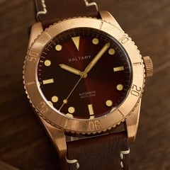 Baltany 44MM Bronze Diving Watch Man S3016 Luxury Sports Watch Super Luminous 20ATM Waterproof NH38 Automatic Mechanical Watches