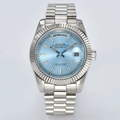 Day-Date Miyota 8285 automatic watches TDD001 Sapphire 10Bar 39MM custom watch