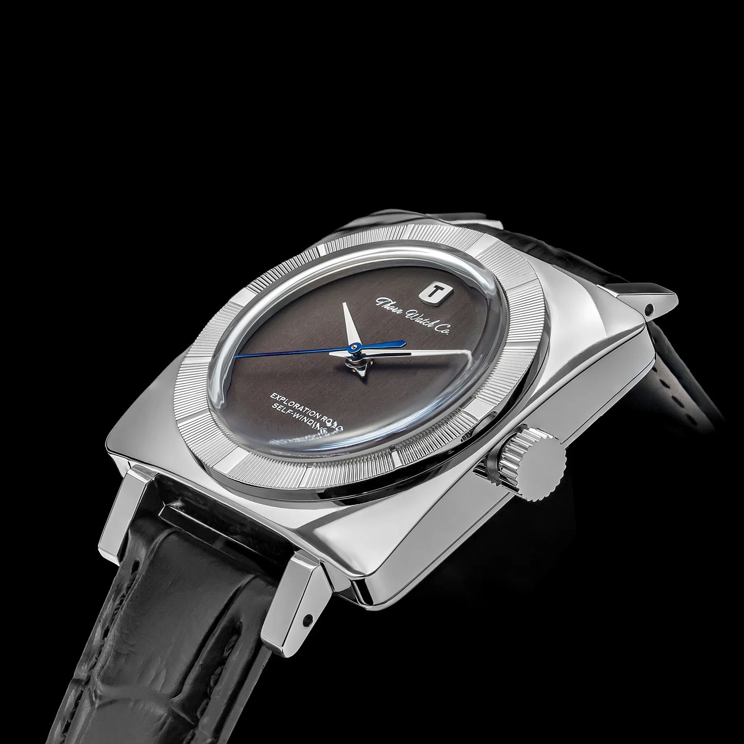 THORN T016 Square Watch 34MM PT5000 Dress Sapphire Pot lid Bubble Mirror 5ATM Fashion