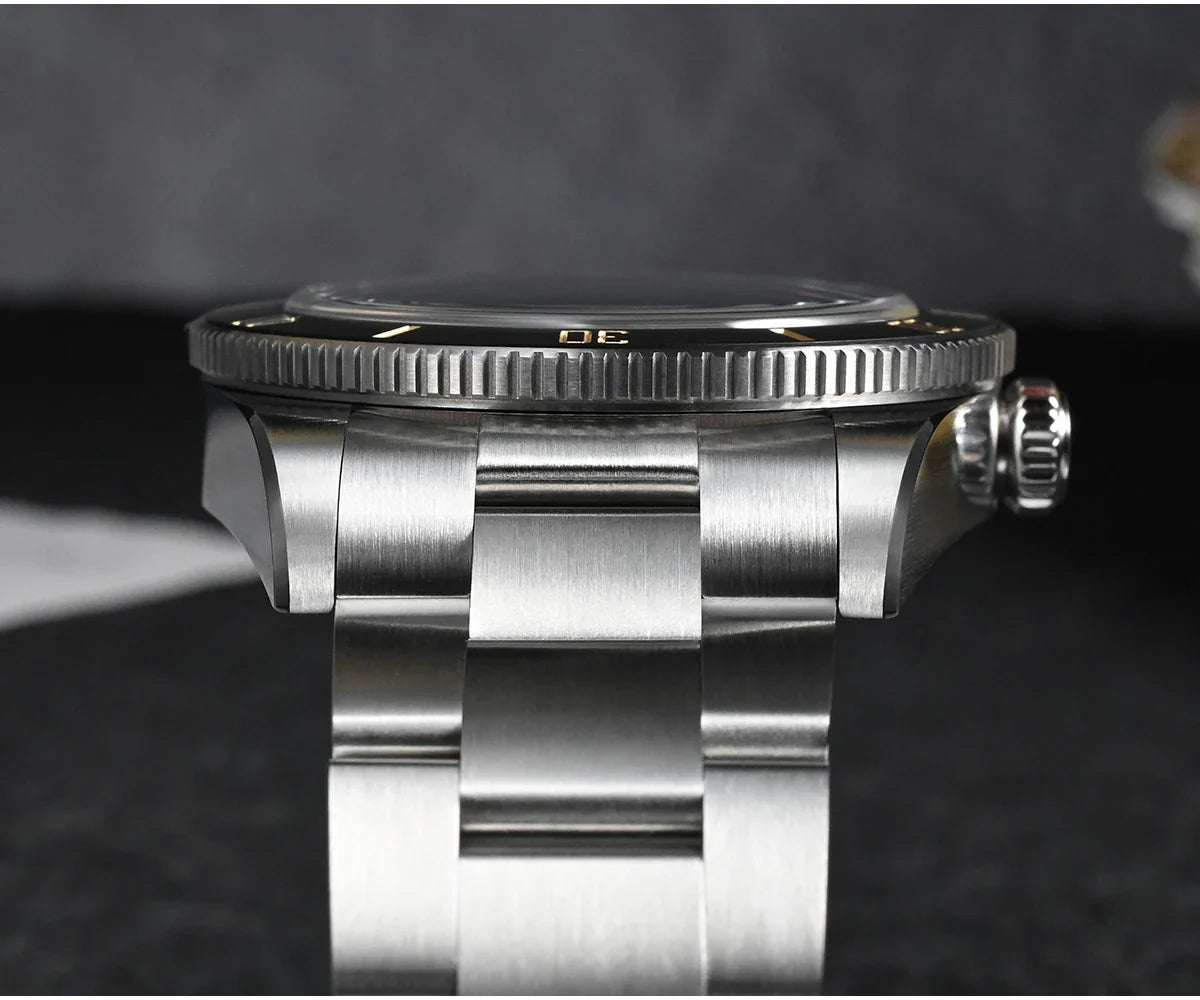 San Martin SN0138G New 37mm BB54 Vintage Diver Watch NH35 Automatic AR Sapphire C3 Luminous 20Bar