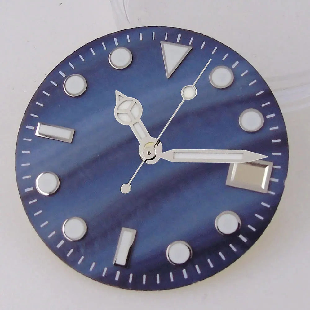 SUB MOP Watch Dial 29mm for NH 35 NH 36 D iver Watch Parts Black/Orange/White 3.8/3 dial feet  Green Luminous