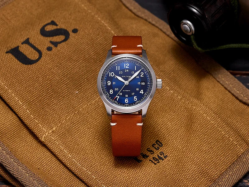 Baltany Field Watch S2049 Customizable 10ATM Waterproof 39mm  NH35 Automatic Ar Sapphire Swiss lume