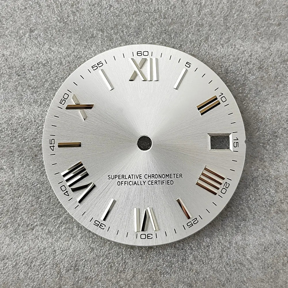 28.5mm NH35 dial Roman dial S Dial Modified Dial for NH35/NH36 Automatic Movement Watch accessories