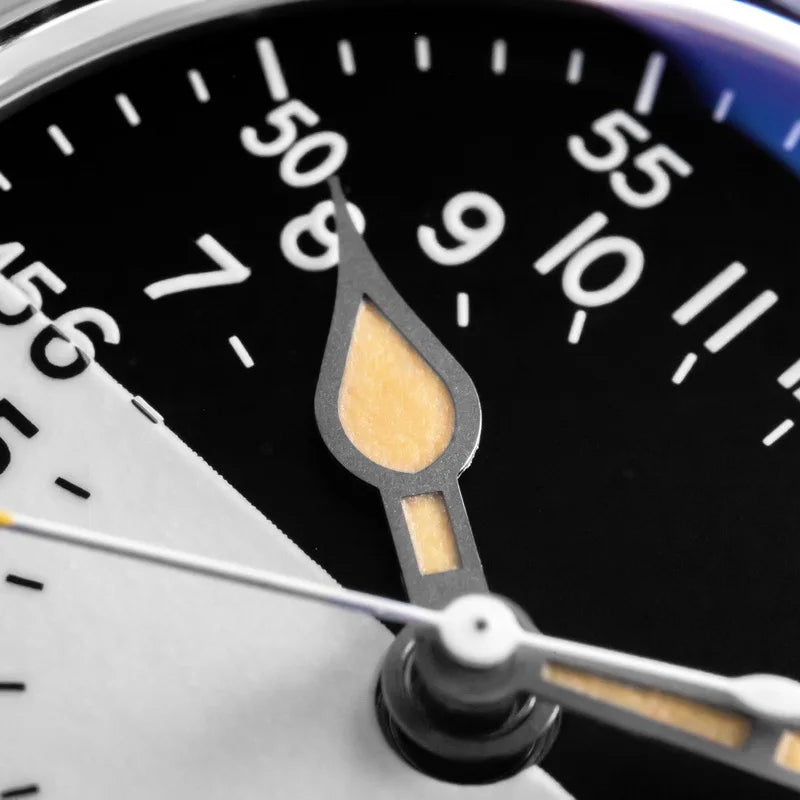 THORN SHY041 NH34 GMT Automatic Watch 36MM Pilot 15Bar Waterproof Half Luminous Dial Sapphire