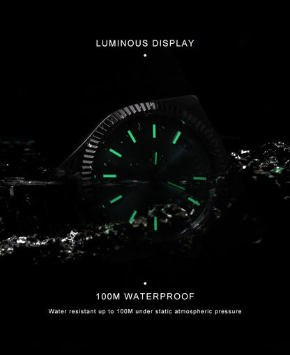 CADISEN C8215 DD40 Watches Day-Date AR Sapphir 10Bar MIYOTA 8285 Movt 40MM