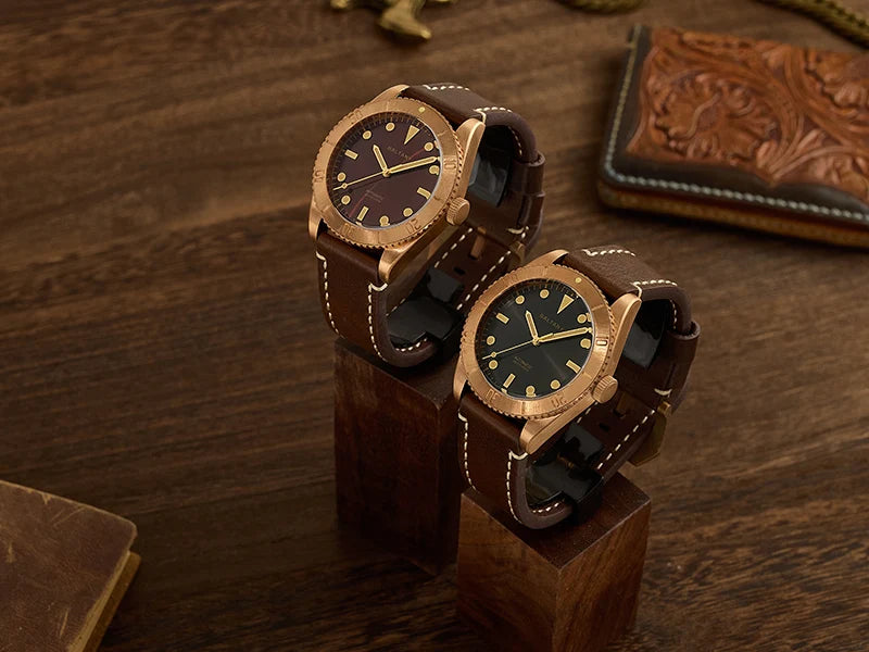 Baltany 44MM Bronze Diving Watch Man S3016 Luxury Sports Watch Super Luminous 20ATM Waterproof NH38 Automatic Mechanical Watches