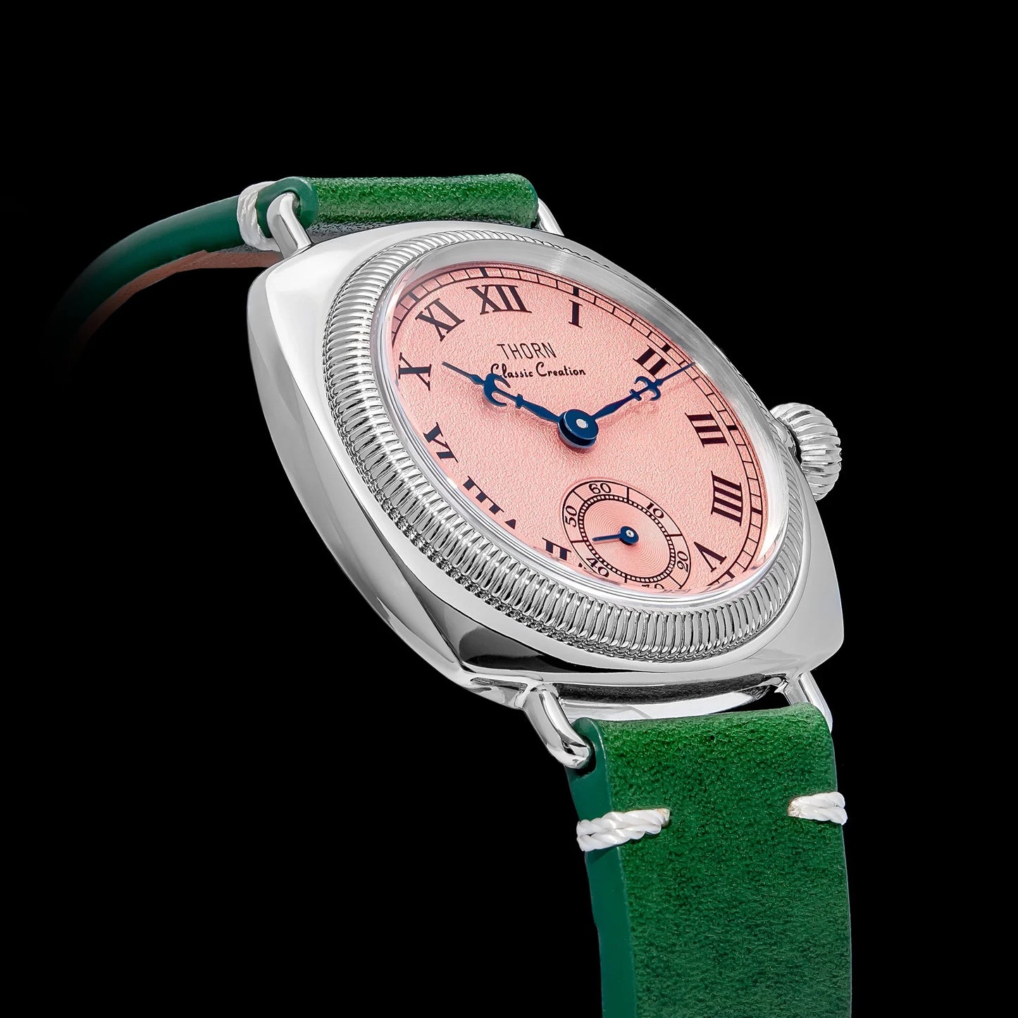 Thorn T002  Retro Square Sub Second 36mm Sapphire Glass VD78 Quartz Movement 10bar