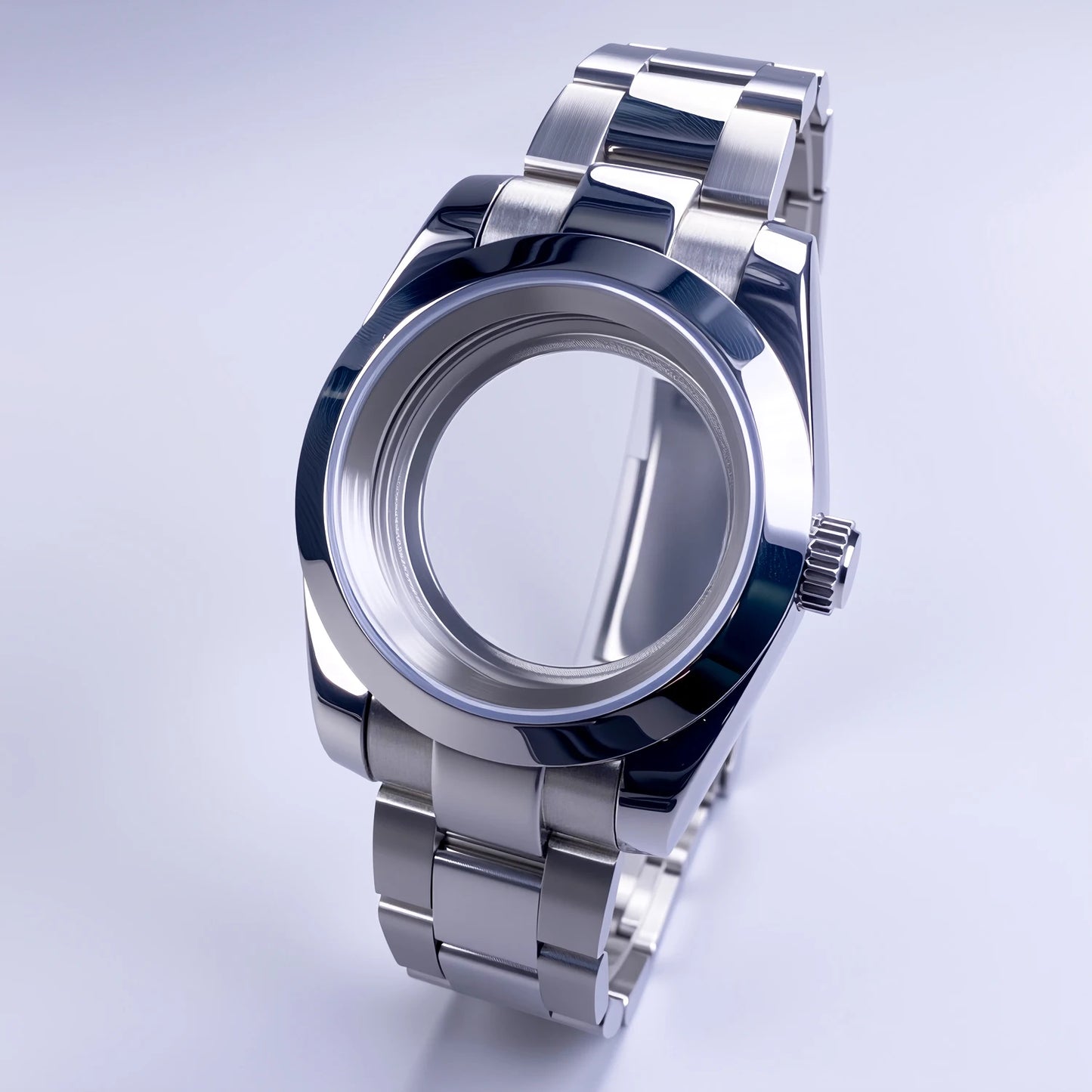 36mm/39mm NH35 Case Stainless Steel Sapphire Crystal Waterproof Fluted Case For NH35 NH36 Movement 28.5mm Dial NH35 Watch Case