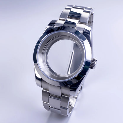 36mm/39mm NH35 Case Stainless Steel Sapphire Crystal Waterproof Fluted Case For NH35 NH36 Movement 28.5mm Dial NH35 Watch Case