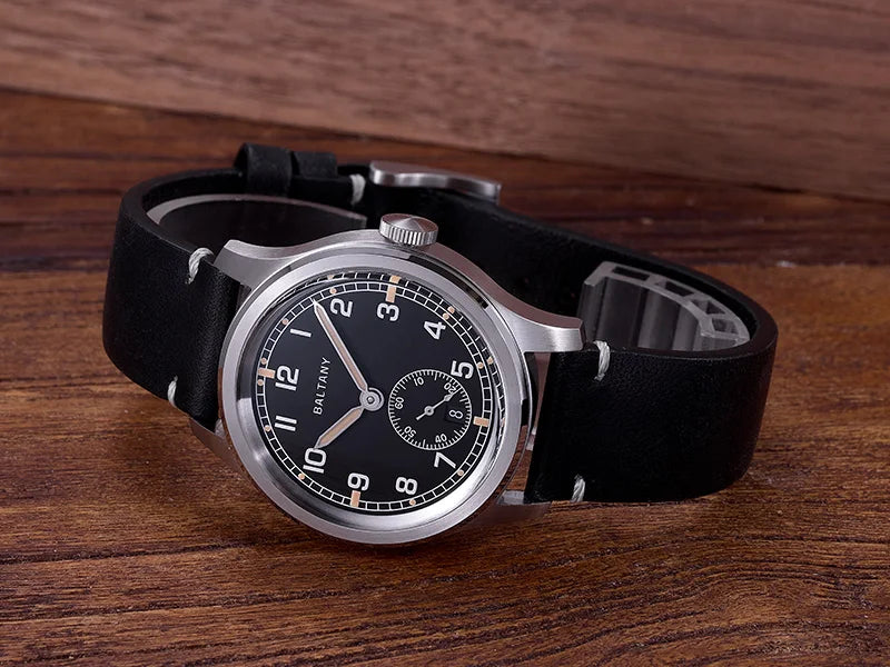 39MM Retro WW2 Military  S2081 Gradual Brown Dial ST1731 Movement 100M Waterproof  D12 Homage Field Watch