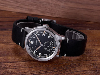 39MM Retro WW2 Military  S2081 Gradual Brown Dial ST1731 Movement 100M Waterproof  D12 Homage Field Watch