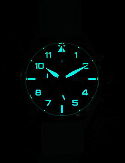 Militado ML04 Chronograph Quartz Military Watch OS00 Movement BGW9 Luminous 100m Waterproof  Domed Sapphire 39mm
