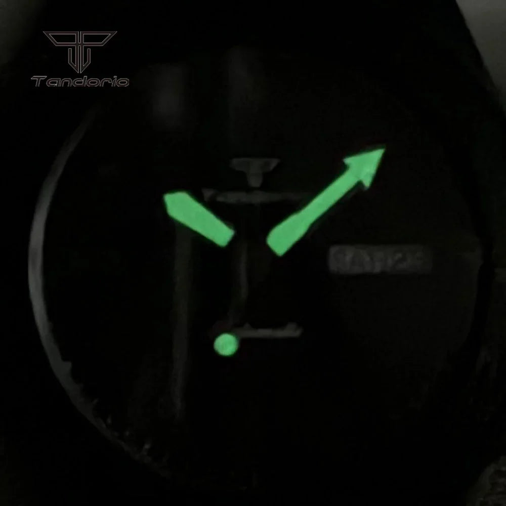 Tandorio TD269C Yacht Master Black Pvd  Domed Sapphire Skx007 Style NH36 20atm 120 Clicks 41MM