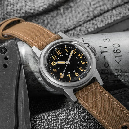 THORN SHY043 36mm  NH35 Automatic Retro Field Military Watch C3 Luminous 10bar