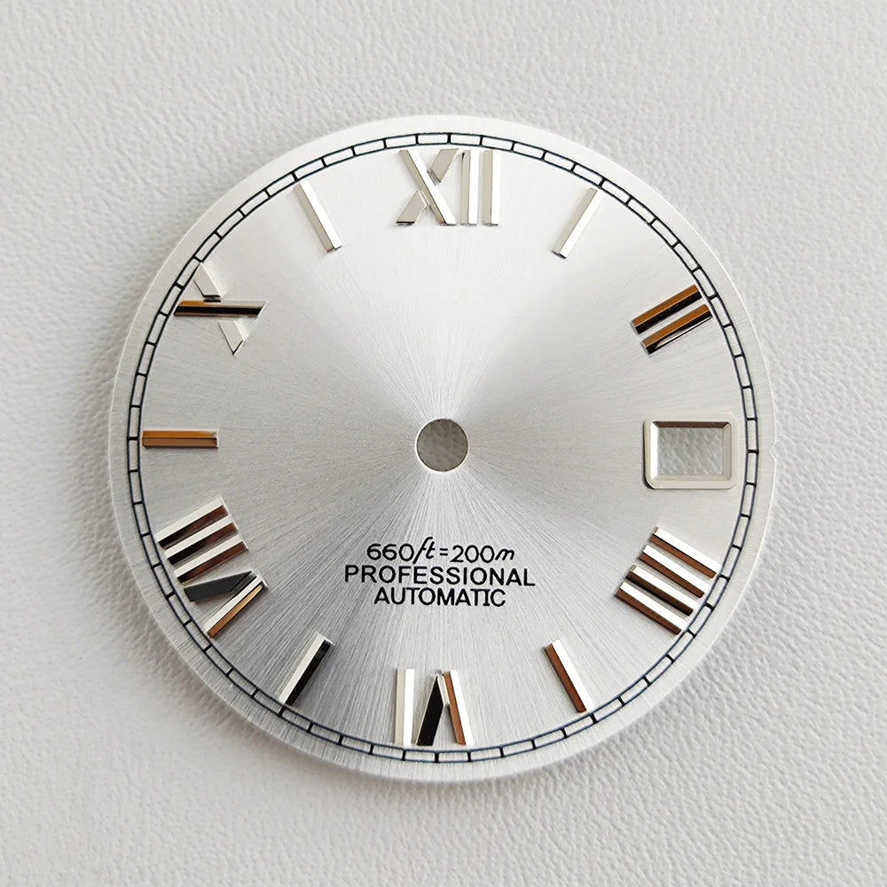 28.5mm NH35 dial Roman dial S Dial Modified Dial for NH35/NH36 Automatic Movement Watch accessories