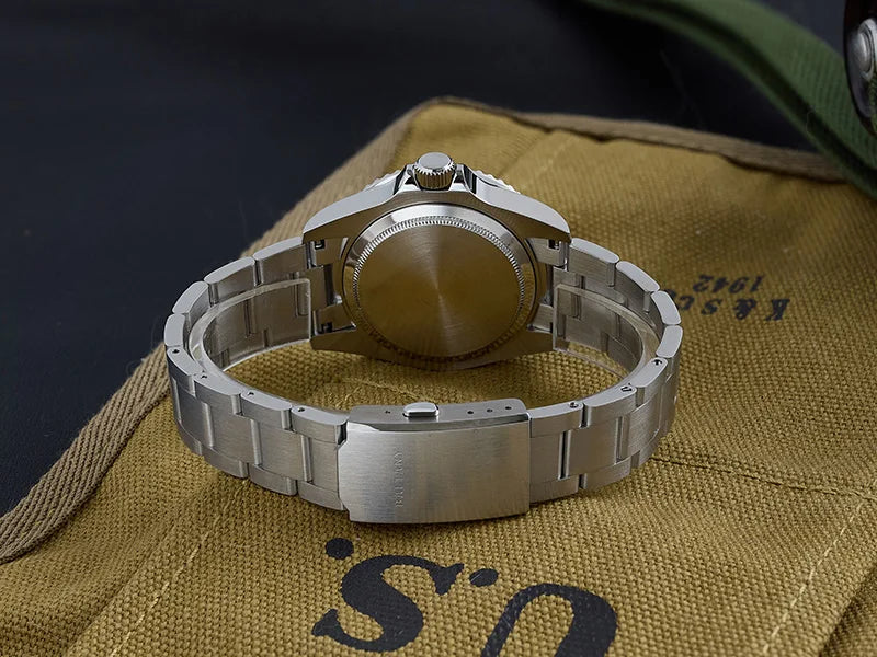 Baltany S3075 Vintage MilSubmariner Watch Rotation Bezel Brushed Bracelect Luminou Leather Sapphire Stainless Steel Dive Watches