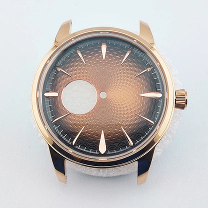 40mm Watch Case nh38 Case Arch Glass Silver Rose Gold Cocktail Case for NH38 Movement fit 35mm Dial