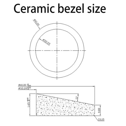 Modified Samurai Diving Watch Case 43.8mm For Seiko NH35 NH36 NH38 NH34 4R36 Movement 28.5mm Dial Sapphire Crystal Ceramic Bezel