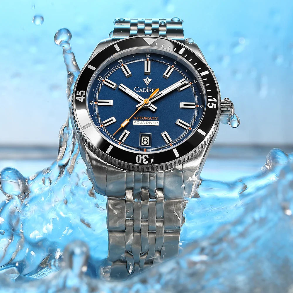 CADISEN C8237 Dive Watch BB58 Japan NH35A Ceramic Bezel 10Bar AR sapphire 40MM