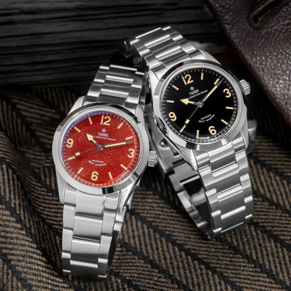 THORN T003 34mm Retro Watch PT5000 Automatic Dome Sapphire Luminous 10Bar dress explorer