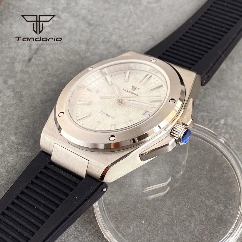 Tandorio Engineer Watch TD331B Seiko NH35 Sapphire Dress 40MM