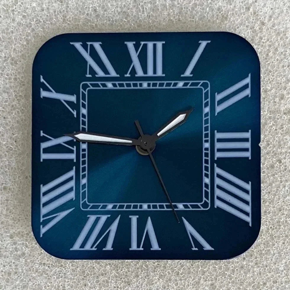 Square NH35 Watch Dial Set NH35 Roman Numeral Dial + Watch Needle New Square Watches Accessories for NH35 NH36 Movement