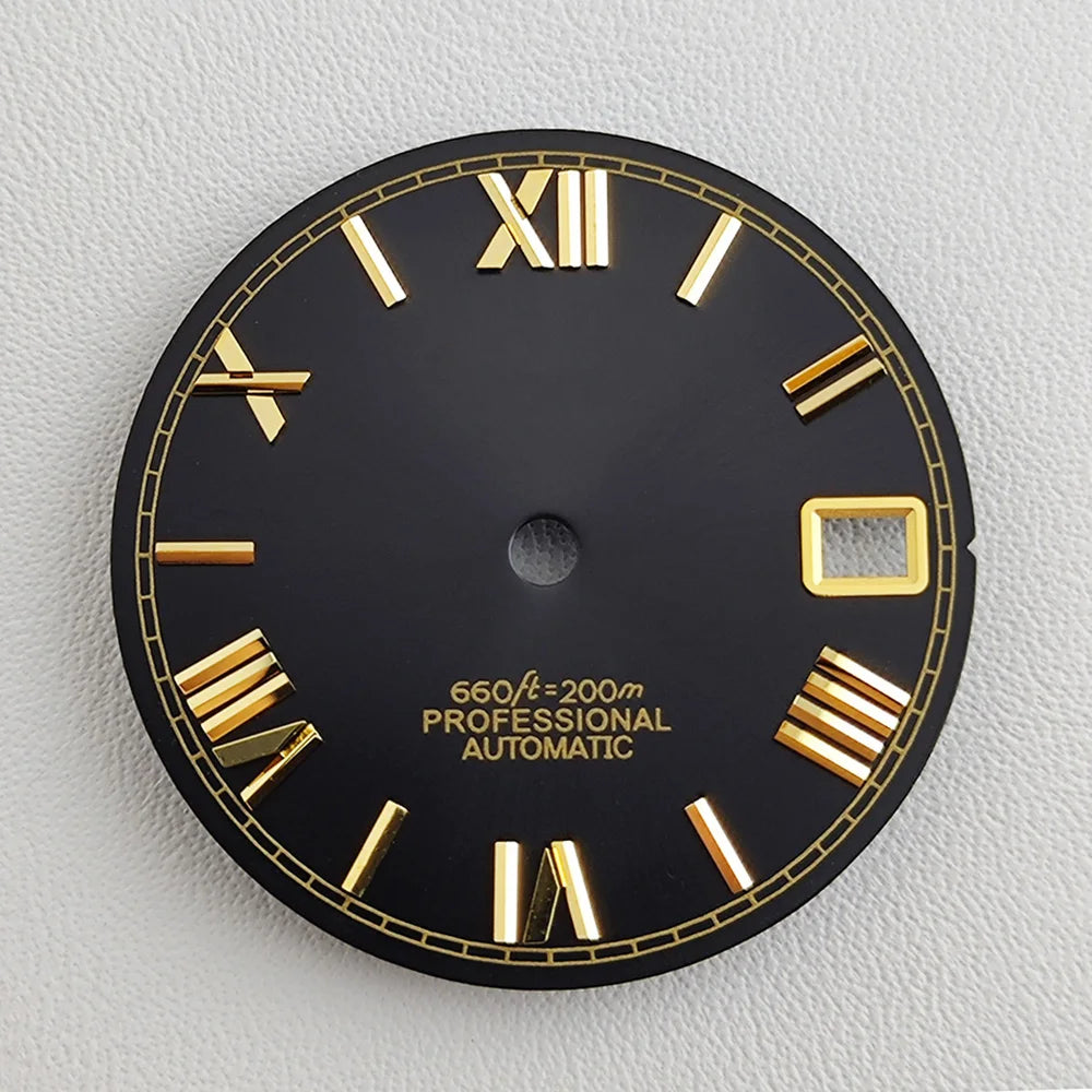 28.5mm NH35 dial Roman dial S Dial Modified Dial for NH35/NH36 Automatic Movement Watch accessories