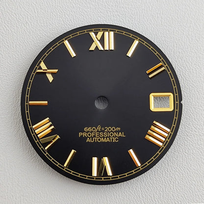 28.5mm NH35 dial Roman dial S Dial Modified Dial for NH35/NH36 Automatic Movement Watch accessories