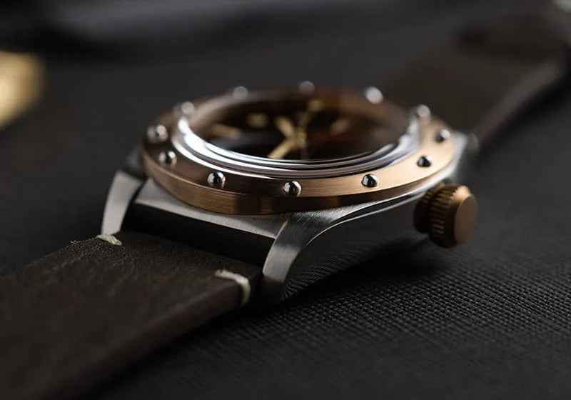 Baltany Bronze Watches Man B4030 Super LuminousNH38 Automatic 20ATMWaterproof Luxary Design Unique Vintage Mechanical Wristwates