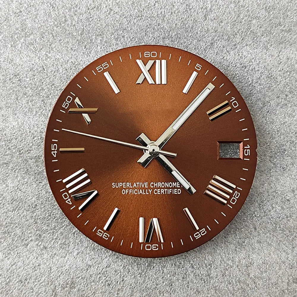 28.5mm NH35 dial Roman dial S Dial Modified Dial for NH35/NH36 Automatic Movement Watch accessories