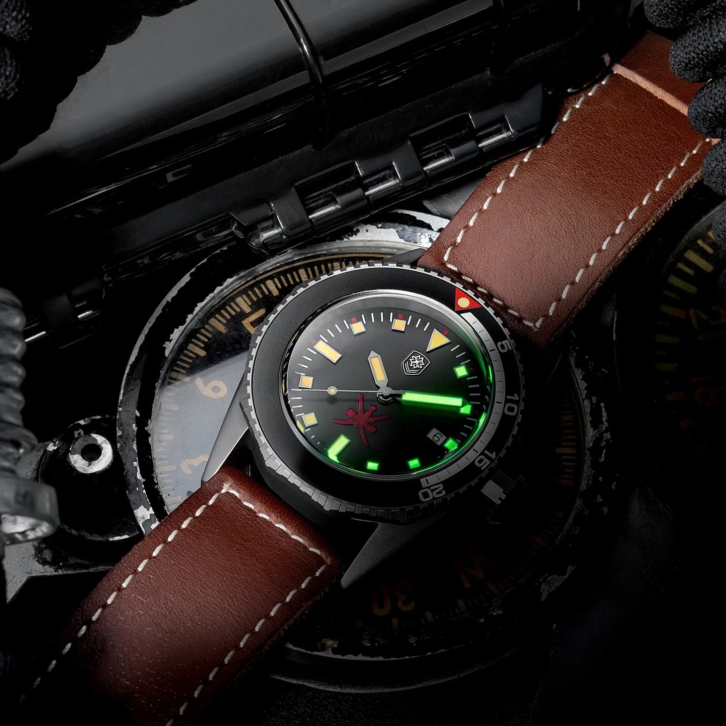 Thorn T019 Titanium Diver PT5000 Automatic Sapphire 20bar 45MM big Watch C3 Lume